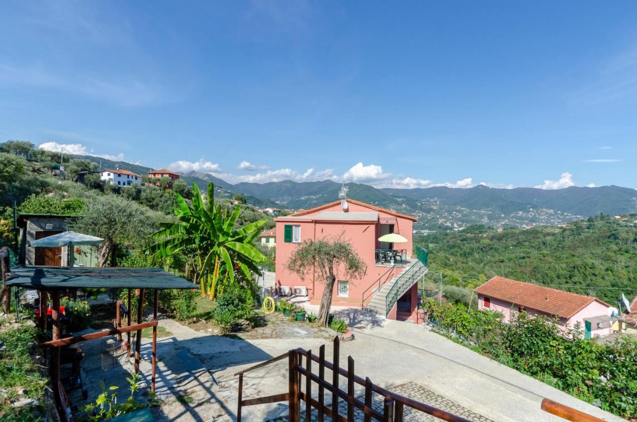 Alla Casa Rosa, Peaceful Apartment Surrounded By Greenery With Free Parking, Wifi & Air Conditioning Rapallo Exterior photo