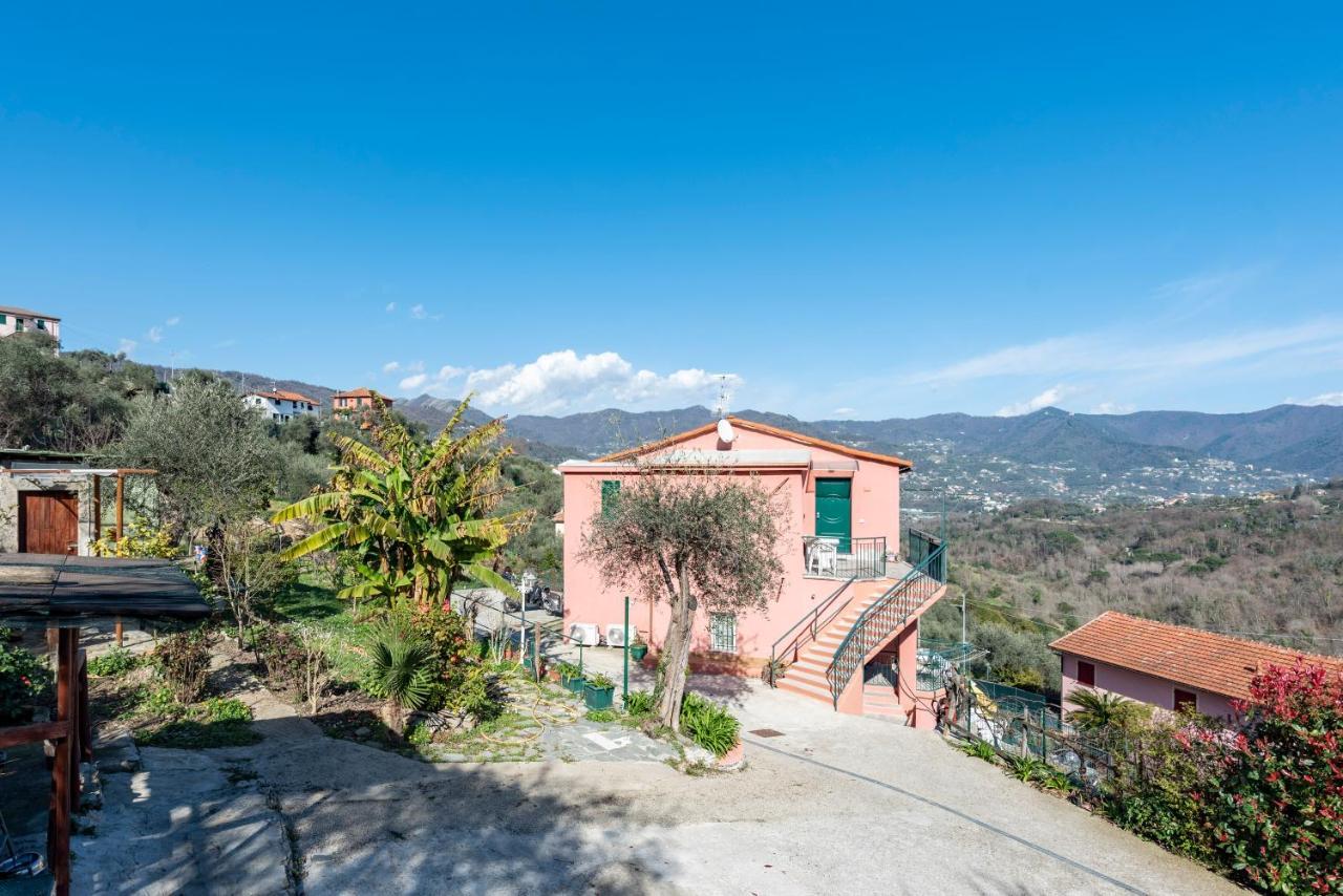 Alla Casa Rosa, Peaceful Apartment Surrounded By Greenery With Free Parking, Wifi & Air Conditioning Rapallo Exterior photo