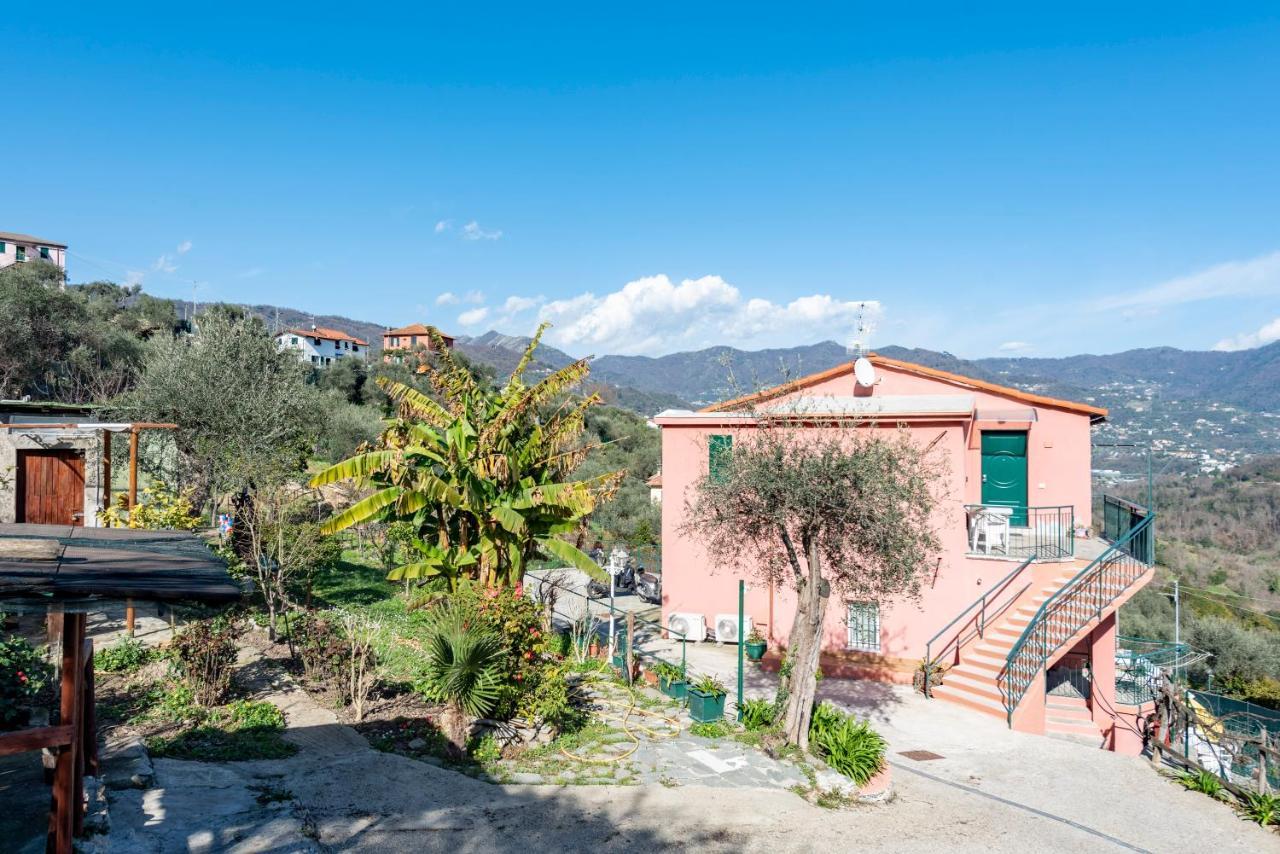 Alla Casa Rosa, Peaceful Apartment Surrounded By Greenery With Free Parking, Wifi & Air Conditioning Rapallo Exterior photo